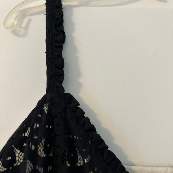 Black and white lacy camisole. Kenzie. size L - Picture 3 of 5